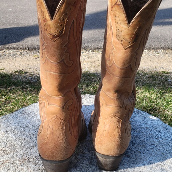 Ariat Dress Boots 9.5 Tan Multi - Picture 7 of 7